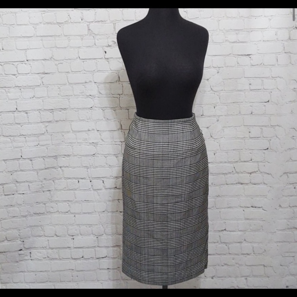 Worthington Houndstooth Highwaist Pencil Skirt